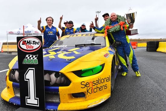 Dylan Thomas wins 2023 TA2 Muscle Car Series framed by Hytek after dramatic calder finale
